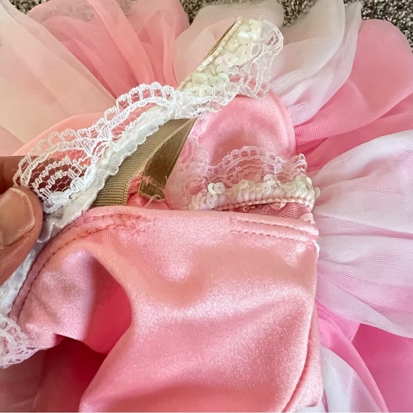 Revolution Dancewear Pink Sparkle Tutu Dress Dance Costume (Style 484 Size XSC) - Picture 7 of 8